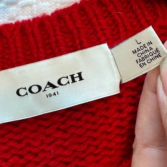 COACH Motif Crewneck Sweater - Picture 13 of 15